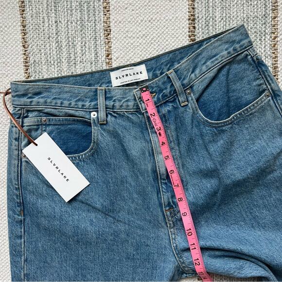 SLVRLAKE London High Rise Straight in Fool For Love Jeans Women’s Size 32 - Picture 6 of 11